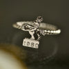Crowned Lion Twisted Ring for Her