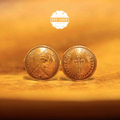 Cufflinks with Coins of the United Kingdom