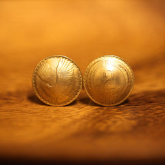Cufflinks with Chile Coins
