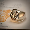 Crowned Lion Signet Ring