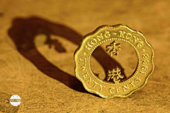 Custom Coin Cut Pendant - Hong Kong Coins