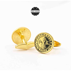 Cufflinks with Hong Kong Old 5 Cents