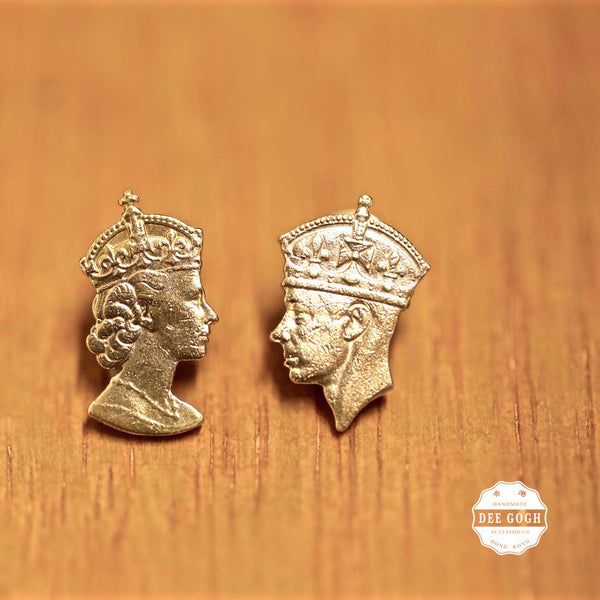 The King & Queen Dangling Earrings or Ear Studs